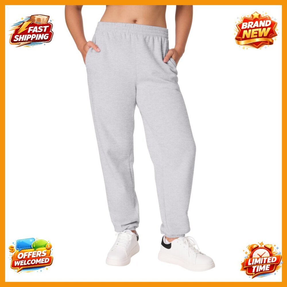 Midweight Fleece Joggers with Pockets, 30" Inseam, Plus Size Available